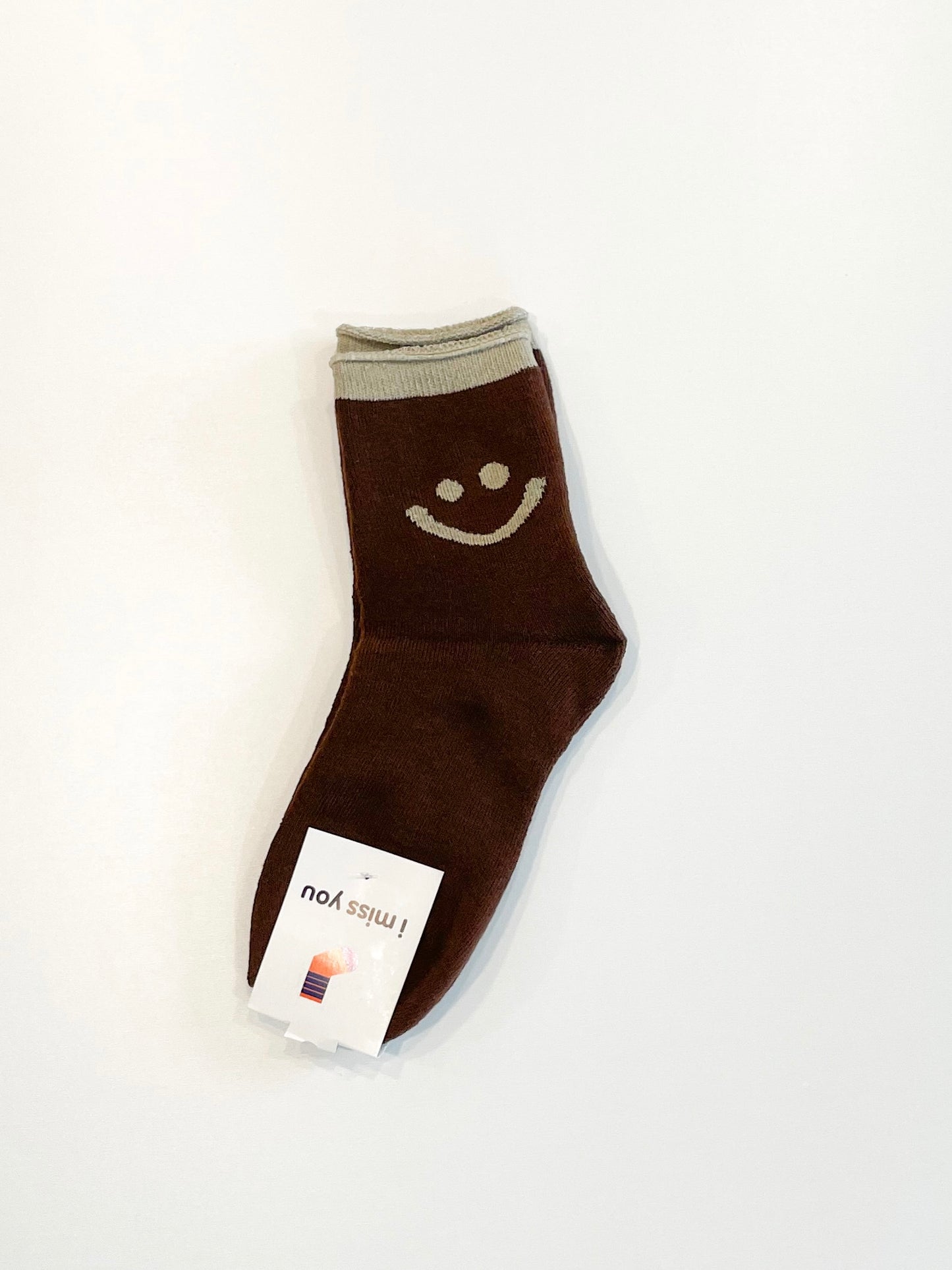 Happy Face Ankle Trim Socks