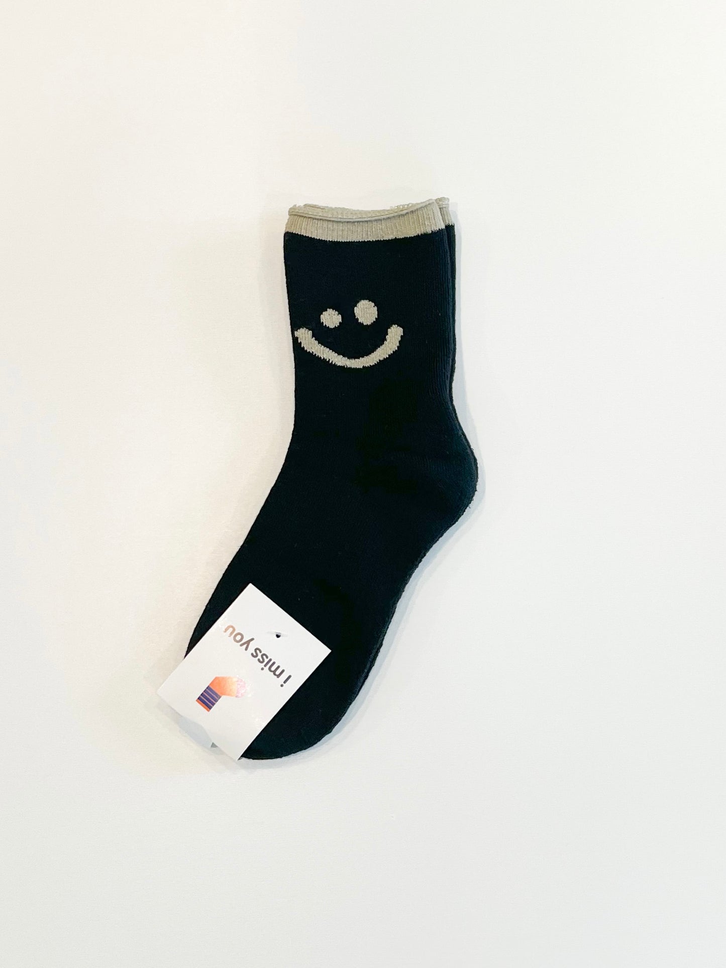 Happy Face Ankle Trim Socks