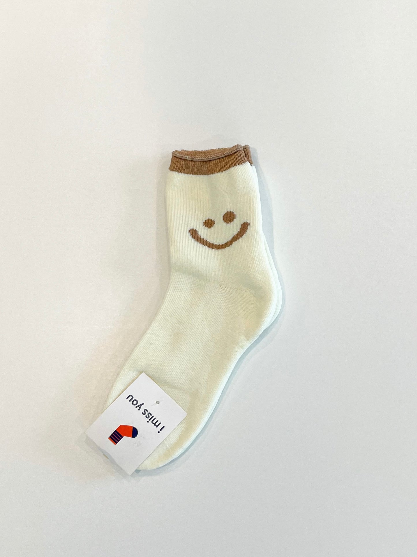 Happy Face Ankle Trim Socks