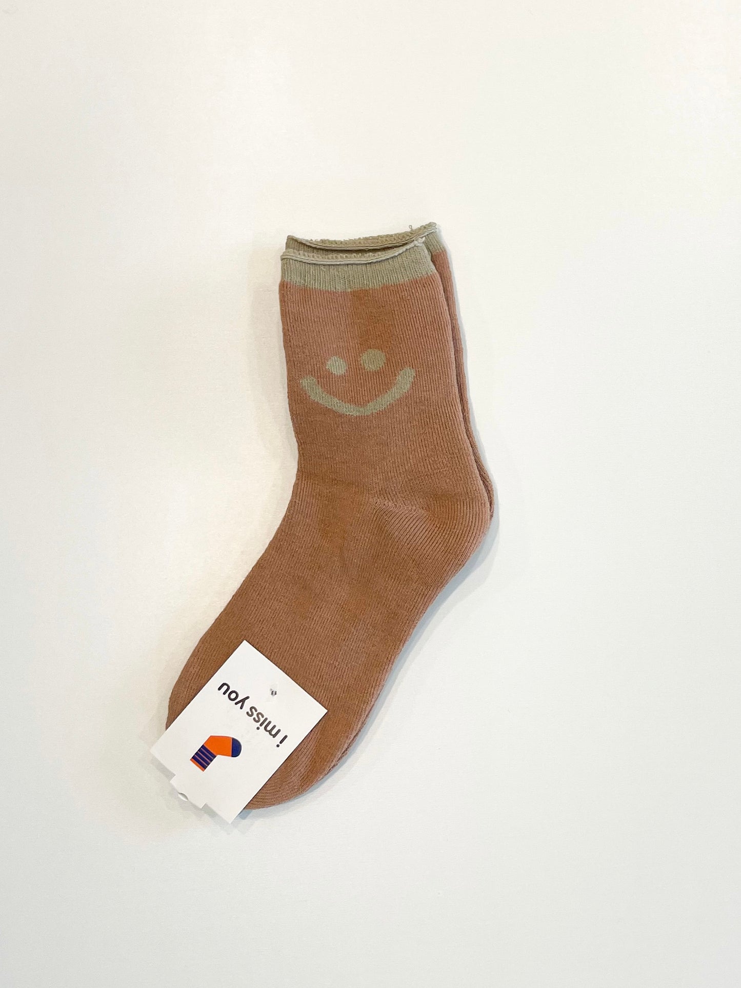 Happy Face Ankle Trim Socks